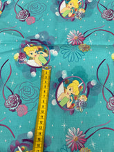 Load image into Gallery viewer, DESTASH Licensed Tinkerbell Ribbons Cotton Woven 81cm Piece