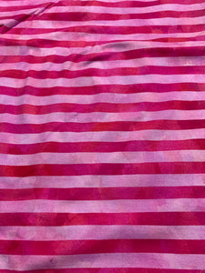 DESTASH Grunge Stripes Pink Cotton Lycra