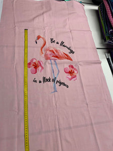 DESTASH Flamingo/Birds Adult Panel Cotton Lycra
