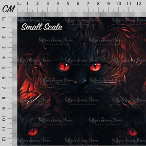 *BACK ORDER* Halloween Black and Red Cats Eyes