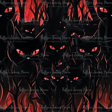 Load image into Gallery viewer, *BACK ORDER* Halloween Black and Red Cats