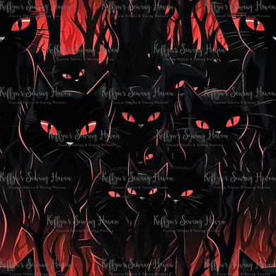 *BACK ORDER* Halloween Black and Red Cats