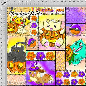 *BACK ORDER* Little Critters Halloween Floral Quilt Block