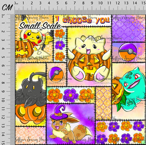 *BACK ORDER* Little Critters Halloween Floral Quilt Block