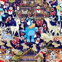 Load image into Gallery viewer, *BACK ORDER* Blue Dog Xmas Navy Main