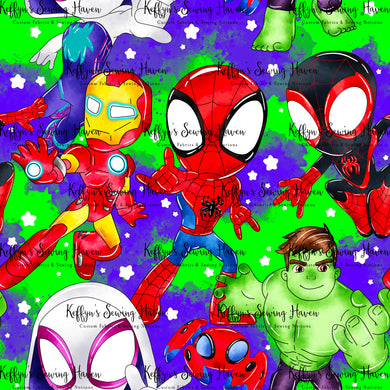 *BACK ORDER* Spidey Friends 'Group' Main Green