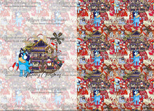 Load image into Gallery viewer, *BACK ORDER* Blue Dog Xmas Santa Sack Panels
