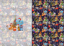 Load image into Gallery viewer, *BACK ORDER* Cartoon Friends Xmas Santa Sack Panels