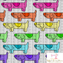 Load image into Gallery viewer, *BACK ORDER* Rainbow Sausage Dog CLEAR VINYL