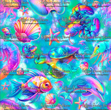 Load image into Gallery viewer, *BACK ORDER* Magical Sea Creatures Teal Main