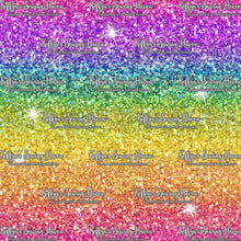 Load image into Gallery viewer, *BACK ORDER* Princess Outlines Glitter Bright Rainbow Ombre