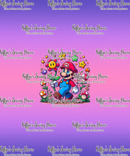Load image into Gallery viewer, *BACK ORDER* Super Plumbers Floral &#39;Stars&#39; BIG KID Panels