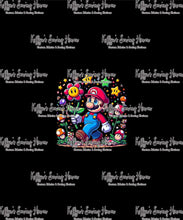 Load image into Gallery viewer, *BACK ORDER* Super Plumbers Floral &#39;Stars&#39; ADULT Panel