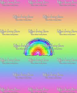 *BACK ORDER* Watercolour Rainbows Rainbow Panels