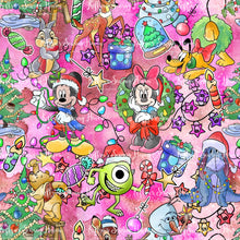 Load image into Gallery viewer, *BACK ORDER* Cartoon Xmas Pink