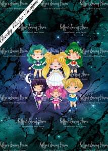 *BACK ORDER* CCD Sailor Scouts & Queen Serenity Panel