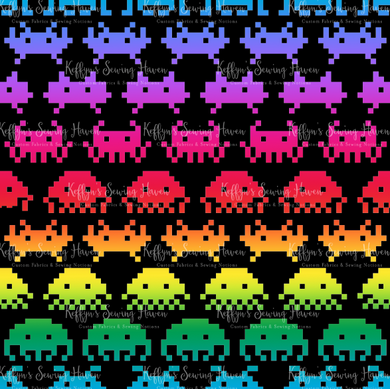 *BACK ORDER* Rainbow Space Invaders