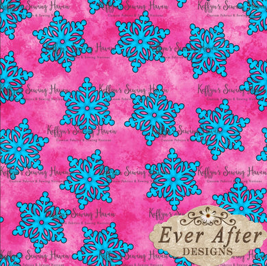*BACK ORDER* Ever After Designs - Sisters Snowflake on Pink