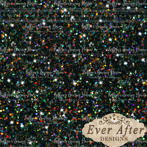 *BACK ORDER* Ever After Designs - Multi Coloured Black Glitter