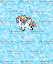 Load image into Gallery viewer, *BACK ORDER* Bright Unicorns Blue Panels