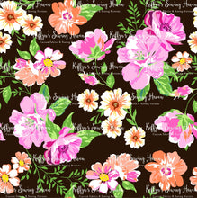 Load image into Gallery viewer, *BACK ORDER* Flowers on Brown