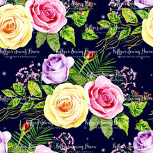 Load image into Gallery viewer, *BACK ORDER* Floral Roses on Navy