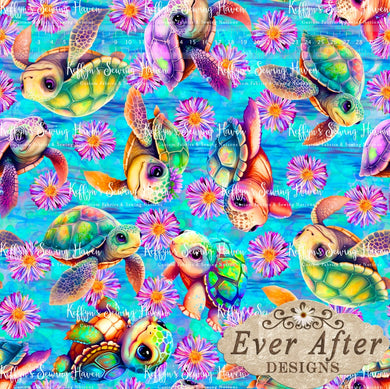 *BACK ORDER* Ever After Designs - Baby Turtles with Flowers