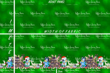 Load image into Gallery viewer, *BACK ORDER* Blue Dog Xmas SINGLE Border (1 Meter) Panel Green