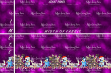 Load image into Gallery viewer, *BACK ORDER* Blue Dog Xmas SINGLE Border (1 Meter) Panel Plum