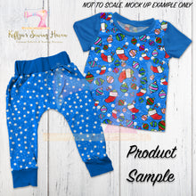 Load image into Gallery viewer, *BACK ORDER* Xmas Playful Pup Blue Snow Co-Ord