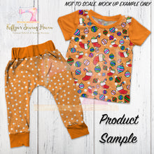 Load image into Gallery viewer, *BACK ORDER* Xmas Playful Pup Orange Snow Co-Ord