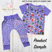 Load image into Gallery viewer, *BACK ORDER* Playful Pup Xmas Purple Snow Co-Ord