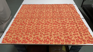 DESTASH Printed Orange Tie Dye Cotton Woven