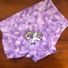 Load image into Gallery viewer, *BACK ORDER* Bright Unicorns Purple Undie Panels