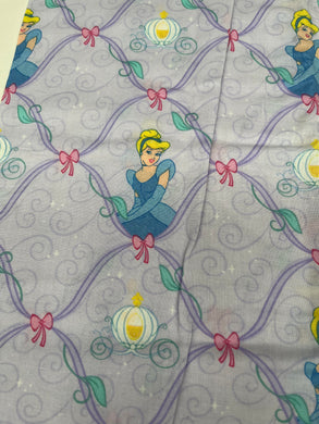 DESTASH Disney Cinderella Lilac Cotton Woven 50cm