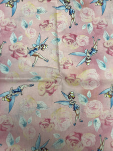 DESTASH Licensed Tinkerbell Pink Co_ord Cotton Woven