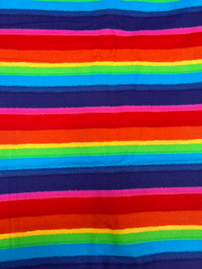 DESTASH Rainbow 'Spots and Stripes' Grunge Cotton Woven