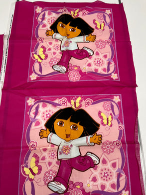 DESTASH Licenced Dora Pillow Panel Running Cotton Woven