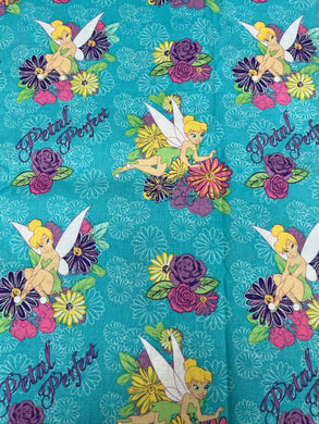 DESTASH Licensed Tinkerbell Petal Perfect Cotton Woven 83cm Piece