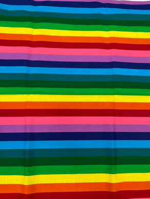 DESTASH Rainbow Stripes by Cranston Cotton Woven