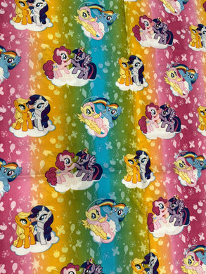 DESTASH Licensed MLP Rainbow Cotton Woven 50cm