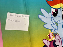 Load image into Gallery viewer, DESTASH Licensed MLP Rainbow Blanket Panel Cotton Woven