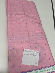 DESTASH Licenced Princess Border Fabric Cotton Woven 50cm