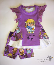 Load image into Gallery viewer, *BACK ORDER* Little Nativity Purple &#39;Angel&#39; Panels