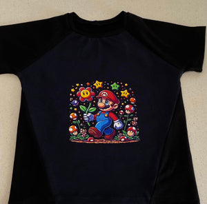 *BACK ORDER* Super Plumbers Floral 'Stars' CHILD Panels