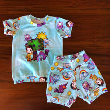 Load image into Gallery viewer, *BACK ORDER* Hootastic Blue BIG KID Panels