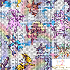*BACK ORDER* AKD Eevolutions Rainbow CLEAR VINYL