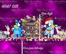 Load image into Gallery viewer, *BACK ORDER* Blue Dog Xmas Double Border Plum