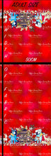 Load image into Gallery viewer, *BACK ORDER* Blue Dog Xmas Double Border Red