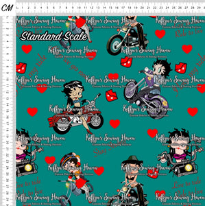*BACK ORDER* Biker Boop Teal